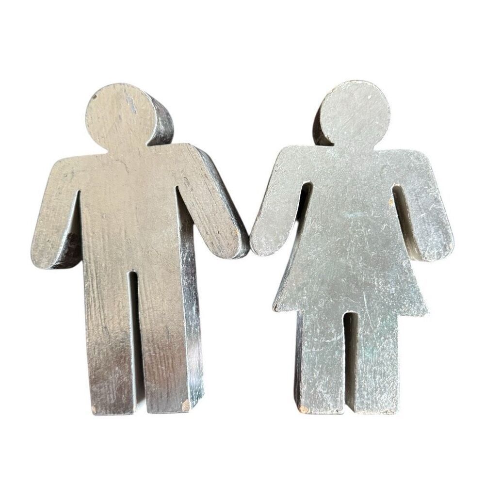 His and Hers Mens and Womens Restroom 8” Statues